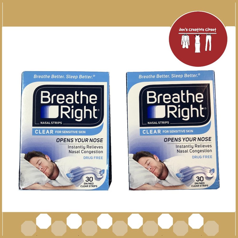 Breathe Right Nasal Strips Size Small-Medium 2 pack